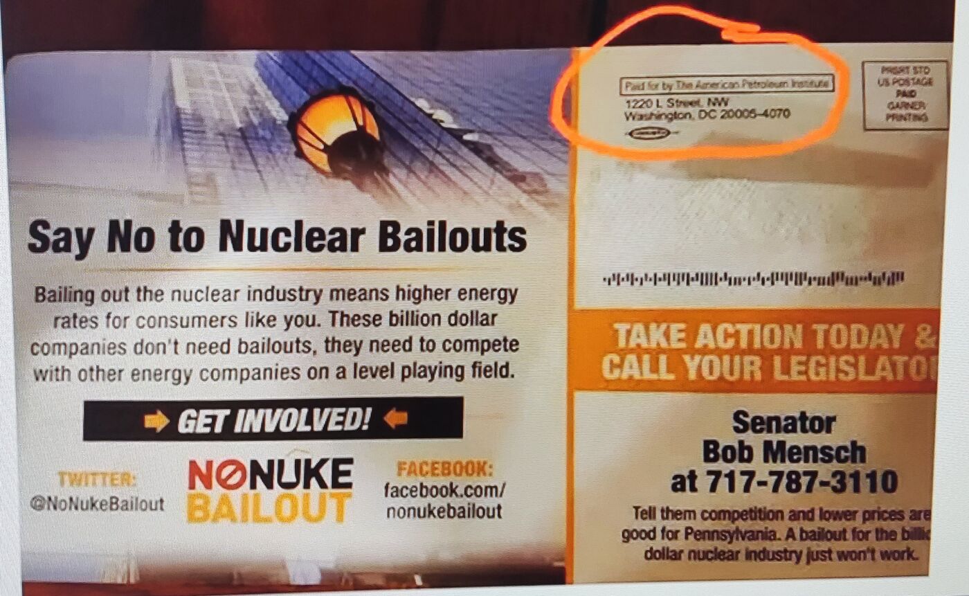 Anti-nucleair activisme gefinancierd door fossiel