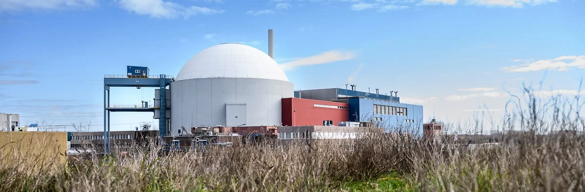 Kerncentrale Borssele — geen koeltoren te bekennen